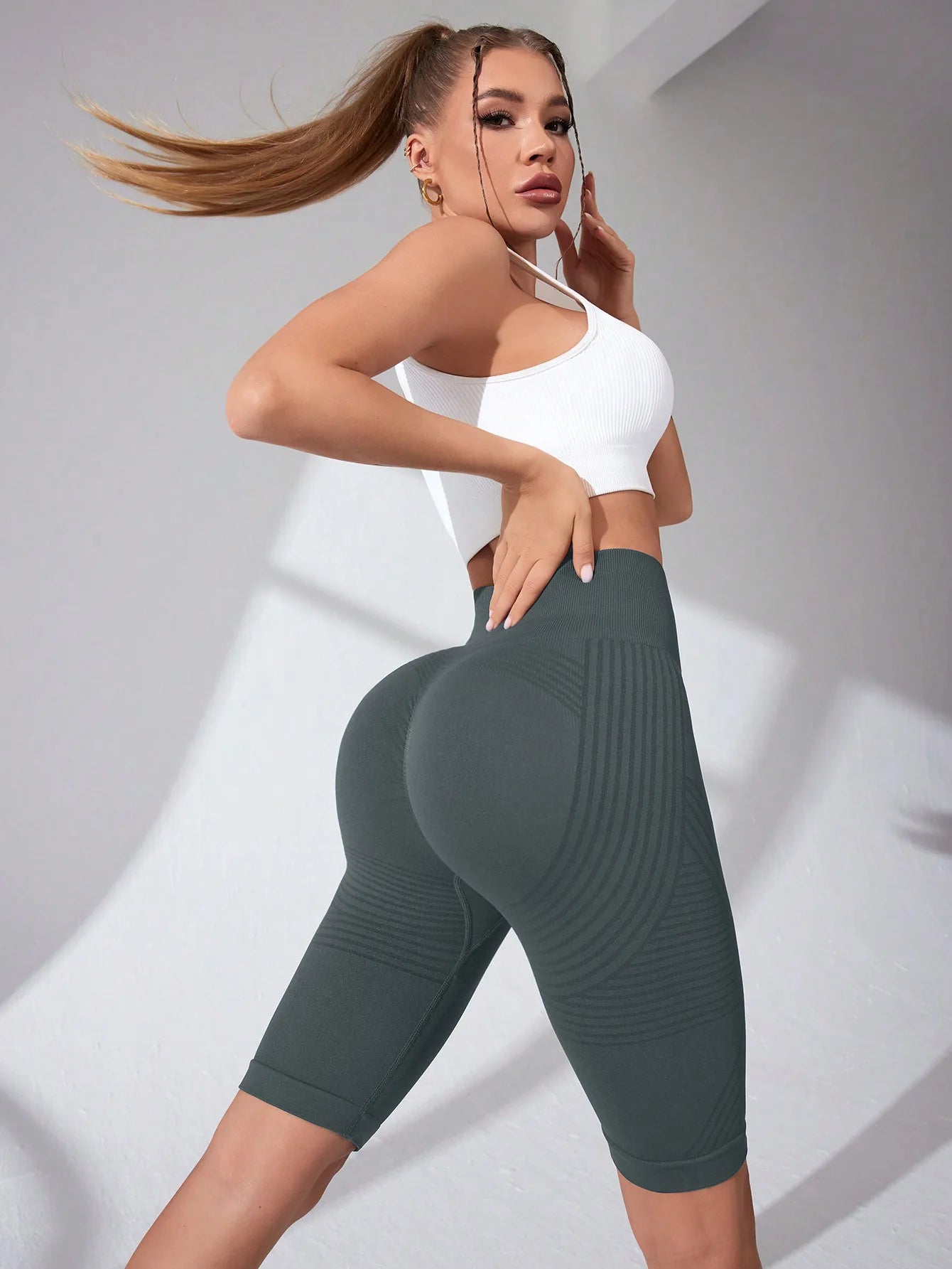 Legging 3D Short - Grey | Anti - Cellulite - Technology